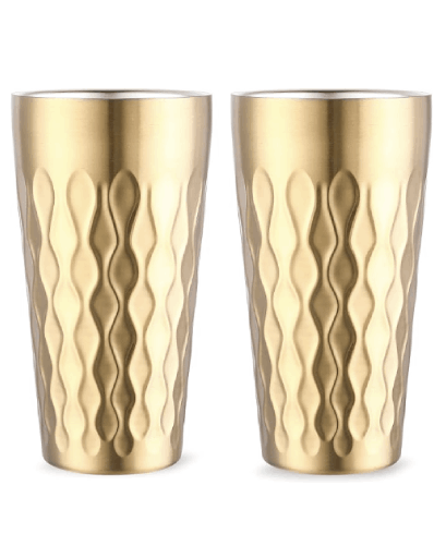 Faamilia Luxury Steel cups circular bump texture